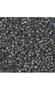 Miyuki delica beads 10/0 - Metallic silver grey matted DBM-307